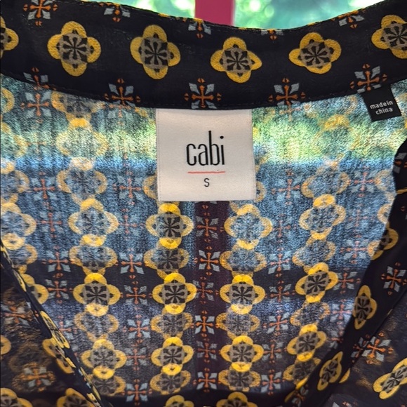 CAbi Black and White Graphic Long Sleeve Blouse - Picture 2 of 5